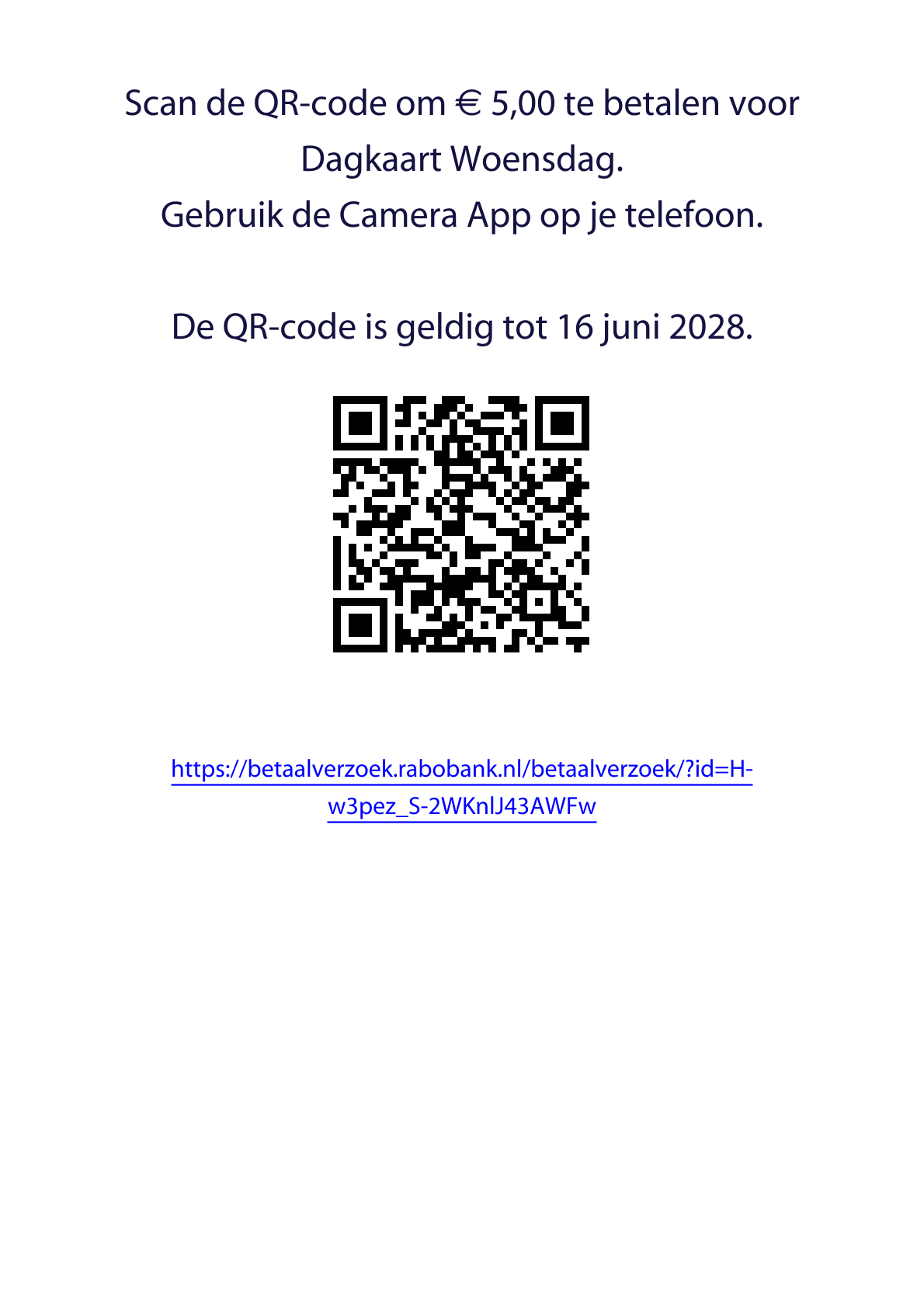 QR code Dagkaart Woensdag
